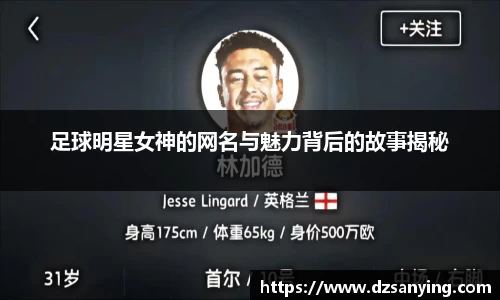 足球明星女神的网名与魅力背后的故事揭秘